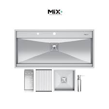 سینک دست ساز میکس پلاس مدل DCN-104