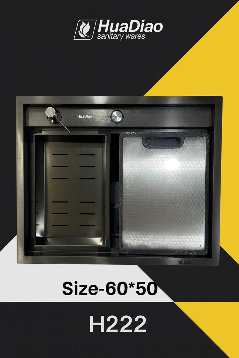 سینک باکسی H222 هوادیائو سایز 60 دودی
