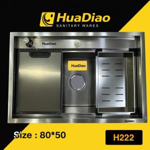 سینک باکسی دوپله هوادیائو سایز 80 دودی