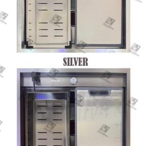 سینک باکسی  دوپله H222 هوادیائو سایز 60 استیل