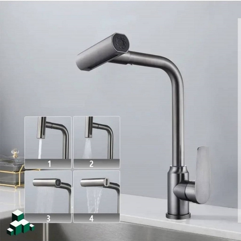 شیر ۴ حالته ظرفشویی|چرخش ۳۶۰ درجه و مصرف بهینه آب